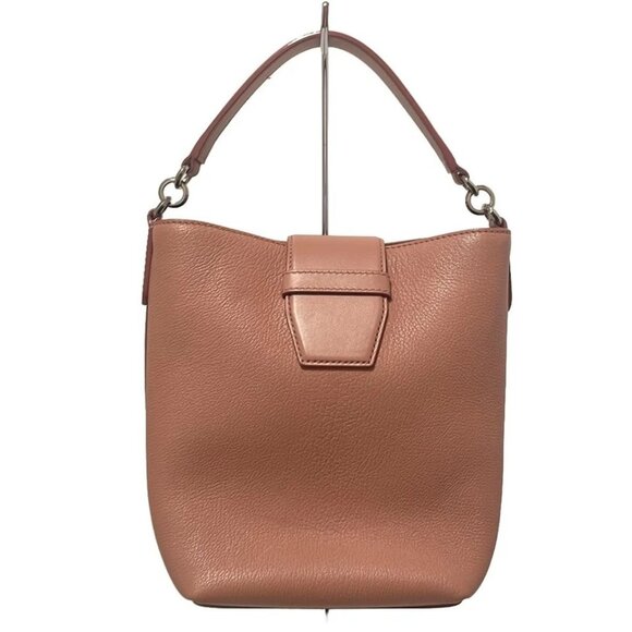 Auth JIMMY CHOO MADELINE - Pink Leather Handbag - Picture 3 of 14